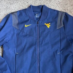 Nike Varsity Jacket West Virginia Mountaineers Medium Onfield WVU